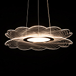 Люстра с прозрачным волнистым плафоном в форме цветка Ethereal Bloom варинант исполнения - 5 | Loft Concept в Грозном