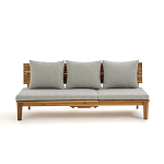 Садовый диван-трансофрмер Kate серый варинант исполнения - 5 | Loft Concept в Грозном