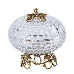 Конфетница из прозрачного рельефного стекла Eden Garden варинант исполнения - 9 | Loft Concept в Грозном