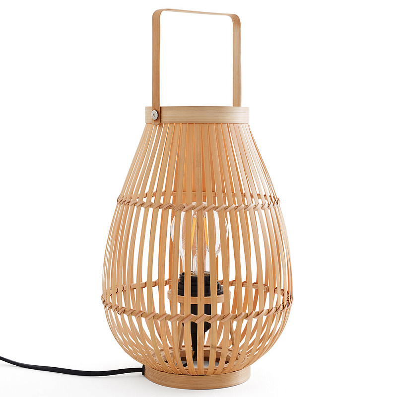 Настольная лампа ручной работы из бамбука Bamboo Grove Бежевый Настольная лампа ручной работы из бамбука Bamboo Grove Бежевый в Грозном | Loft Concept