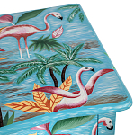 Комод с росписью Розовый фламинго L.XV CHEST OF DRAWERS Flowers with Flamingo варинант исполнения - 4 | Loft Concept в Грозном
