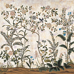 Обои ручная роспись Siam White Metal варинант исполнения - 1 | Loft Concept в Грозном