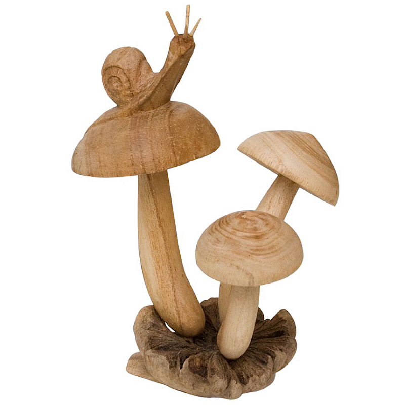 Статуэтка из дерева улитка Animals of the World Светло-коричневый  в Грозном | Loft Concept 