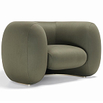 Дизайнерское полукруглое мягкое кресло CINNAMON Armchair варинант исполнения - 1 | Loft Concept в Грозном