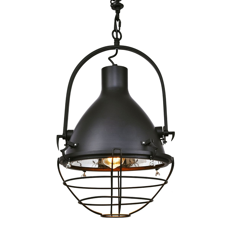 Подвесной светильник Vintage Mist Pendant Big Черный Подвесной светильник Vintage Mist Pendant Big Черный в Грозном | Loft Concept