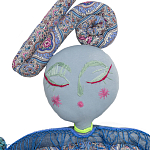 Кукла из одежды и павлопосадских платков Rusalka Blue Jeans 2 варинант исполнения - 2 | Loft Concept в Грозном