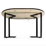 Стол обеденный раздвижной со столешницей бежевый мрамор Magali варинант исполнения - 3 | Loft Concept в Грозном