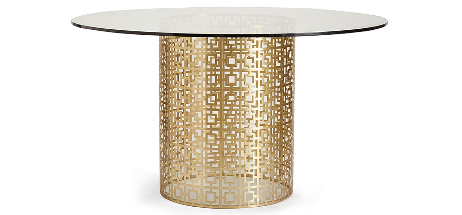 Обеденный стол Jonathan Adler Nixon Dining Table столешница Стекло Обеденный стол Jonathan Adler Nixon Dining Table столешница Стекло - Loft-Concept в Грозном