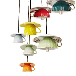 Подвесные светильники в виде разноцветных чашек Flower Reversal варинант исполнения - 2 | Loft Concept в Грозном