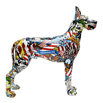 Статуэтка Graffiti Great Dane Поп-Арт варинант исполнения - 2 | Loft Concept в Грозном
