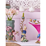 Подсвечник в образе попугая из фарфора с бронзовыми элементами Eden Garden варинант исполнения - 2 | Loft Concept в Грозном