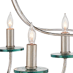 Люстра серебряного цвета с изогнутыми элементами каркаса Twisted Iron Chandelier варинант исполнения - 2 | Loft Concept в Грозном