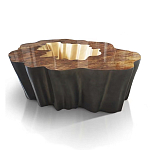 Кофейный стол Burl Exotic tree Coffee Table Black варинант исполнения - 1 | Loft Concept в Грозном