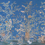 Обои ручная роспись Houghton Canton Blue варинант исполнения - 1 | Loft Concept в Грозном