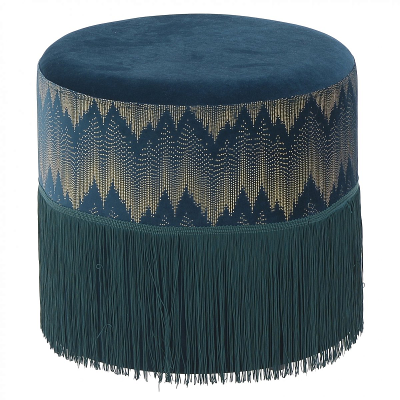 Пуф Fringe Blue Синий Пуф Fringe Blue Синий в Грозном | Loft Concept