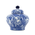 Ваза с крышкой в китайском стиле Гранатовое дерево Blooming Pomegranate варинант исполнения - 8 | Loft Concept в Грозном