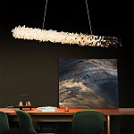 Люстра линейная светодиодная из необработанных кристаллов Mountain Comet варинант исполнения - 4 | Loft Concept в Грозном