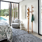 Полукруглое кресло из обивки меланж Halle Melange Armchair варинант исполнения - 4 | Loft Concept в Грозном