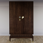 Платяной шкаф Elsa Dreams Walnut с 2-мя фасадами варинант исполнения - 3 | Loft Concept в Грозном