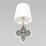 Бра с белым текстильным абажуром и фигурным основанием с зеркальной вставкой Vitorino варинант исполнения - 22 | Loft Concept в Грозном