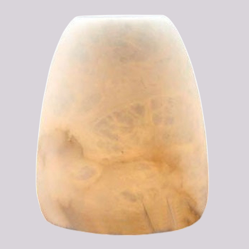 Настольная лампа в форме трапеции из натурального камня Soft Glow of Stone Латунь Белый Настольная лампа в форме трапеции из натурального камня Soft Glow of Stone Латунь Белый в Грозном | Loft Concept