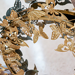 Зеркало круглое в металлической раме украшенной фигурами бабочек Butterflies варинант исполнения - 3 | Loft Concept в Грозном