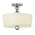 Потолочный светильник с белым цилиндрическим плафоном и шарообразными деталями Hinkley варинант исполнения - 1 | Loft Concept в Грозном