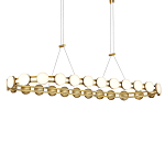 Люстра овальная с круглыми светодиодными источниками света Maxine Light варинант исполнения - 2 | Loft Concept в Грозном