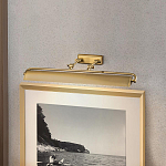 Светильник для картин цвета состаренная латунь с широким плафоном на прямоугольном основании Elstead Lighting варинант исполнения - 6 | Loft Concept в Грозном