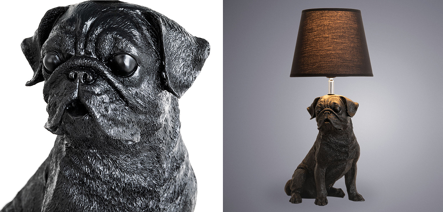Настольная лампа Black Bulldog Table Lamp Настольная лампа Black Bulldog Table Lamp - Loft-Concept в Грозном