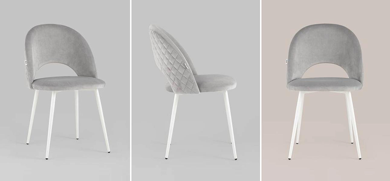 Стул CLIFF Chair Светло-Серый Велюр - Loft-Concept в Грозном