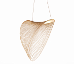 Подвесной светильник фигурный из деревянных прутьев Ecofriendly Light Source варинант исполнения - 2 | Loft Concept в Грозном