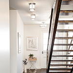 Потолочный светильник для ванных комнат со стеклянным плафоном и одной лампой Hinkley варинант исполнения - 5 | Loft Concept в Грозном