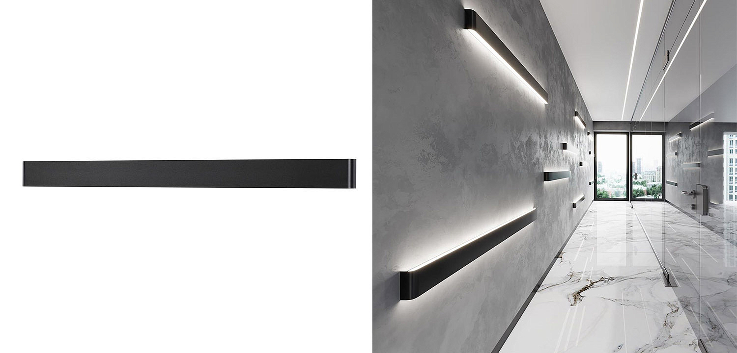 Бра Obverse Black Long Wall lamp Бра Obverse Black Long Wall lamp - Loft-Concept в Грозном