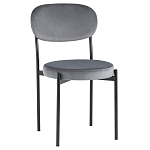 Стул с круглым сиденьем на металлическом основании ALFIE CHAIR Grey варинант исполнения - 1 | Loft Concept в Грозном