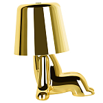 Настольная лампа фигурная цвета золото с гладким абажуром Высота 16 см Sophia варинант исполнения - 4 | Loft Concept в Грозном