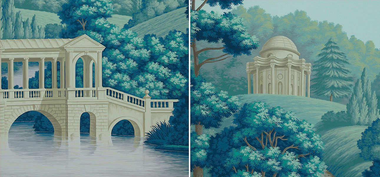Обои ручная роспись English Landscape Special Colourway on scenic paper Обои ручная роспись English Landscape Special Colourway on scenic paper - Loft-Concept в Грозном