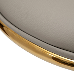 Стул бежевый из экокожи на золотых ножках Attribute of Elegance варинант исполнения - 3 | Loft Concept в Грозном