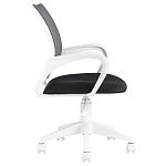 Офисное кресло с основанием из белого пластика Desk chairs Black варинант исполнения - 3 | Loft Concept в Грозном