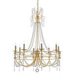 Люстра с декором из прозрачных бусин Glowing Crystals варинант исполнения - 2 | Loft Concept в Грозном