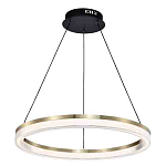 Люстра подвесная круглая светодиодная с золотым каркасом Ring Horizontal варинант исполнения - 3 | Loft Concept в Грозном