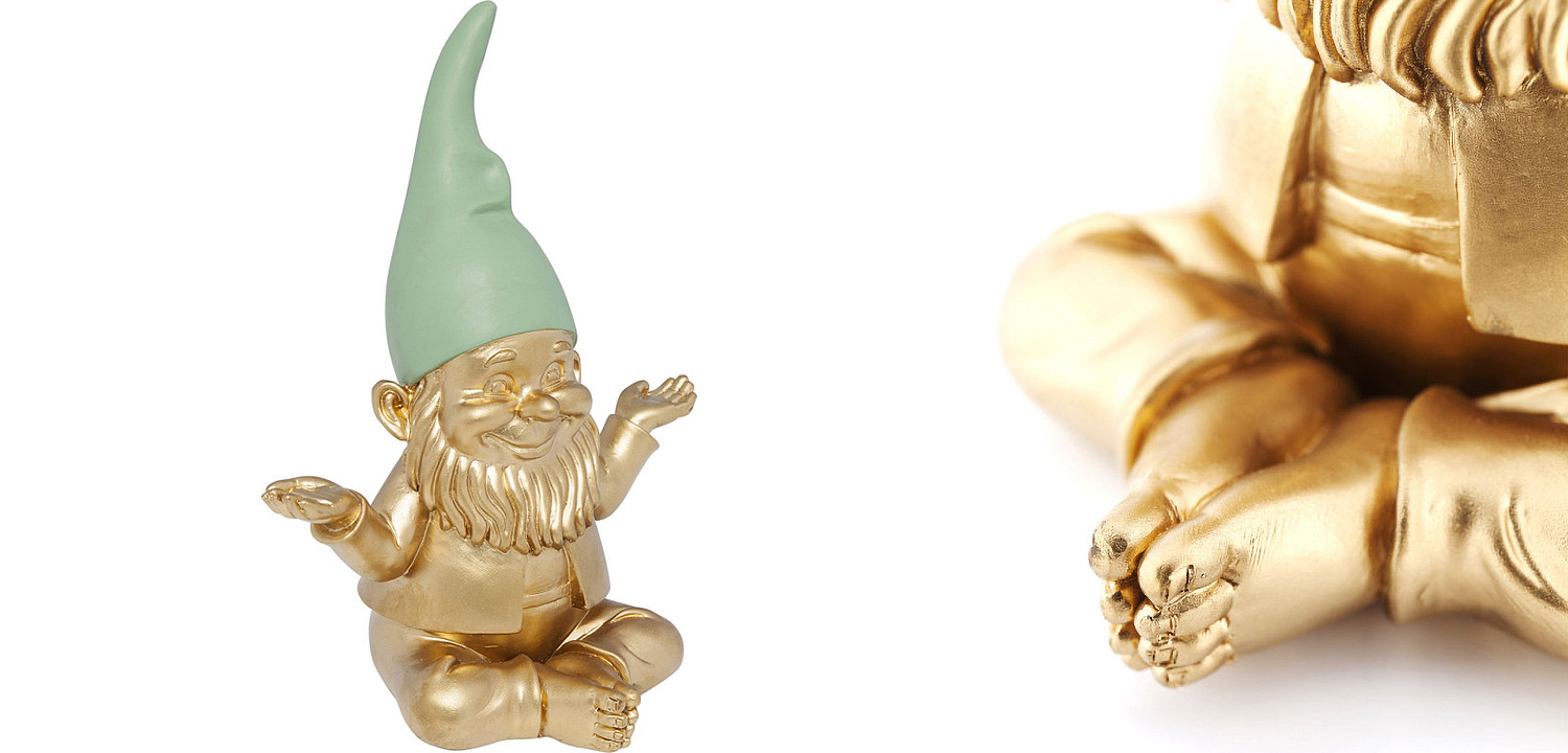 Статуэтка Golden Meditating Gnome Статуэтка Golden Meditating Gnome - Loft-Concept в Грозном