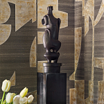 Обои ручная роспись в стиле Арт-деко Symphony Original colourway on Arkose silk dupion варинант исполнения - 3 | Loft Concept в Грозном