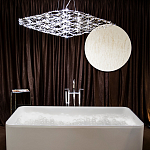 Люстра подвесная с тонкой металлической конструкцией цвета хром Quasar варинант исполнения - 7 | Loft Concept в Грозном