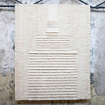 Большое Панно Абстракция белые нити Huipil Wall Hanging варинант исполнения - 1 | Loft Concept в Грозном