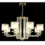 Люстра с 8-ю цилиндрическими плафонами из стекла Laurent варинант исполнения - 4 | Loft Concept в Грозном