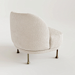 Кресло Briancon с полукруглой спинкой на металлических ножках  варинант исполнения - 1 | Loft Concept в Грозном