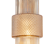 Подвесной светильник со стеклянным рифленым плафоном цилиндрической формы Eliara 13 варинант исполнения - 3 | Loft Concept в Грозном