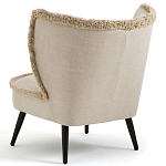 Кресло с декором бахрома Linen Fringe Chair Beige варинант исполнения - 4 | Loft Concept в Грозном