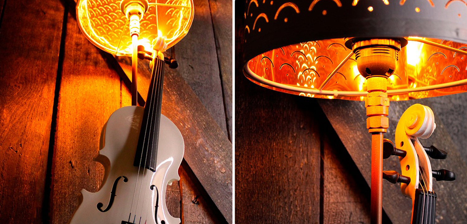 Настольная лампа Violin white Настольная лампа Violin white - Loft-Concept в Грозном